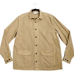 ASOS Men's Tan Khaki Beige Over Shirt Jacket Shaket Size L